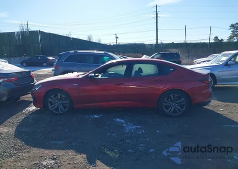 2022 Acura Tlx A-Spec Package из США, поврежденный, VIN 19UUB5F56NA003984